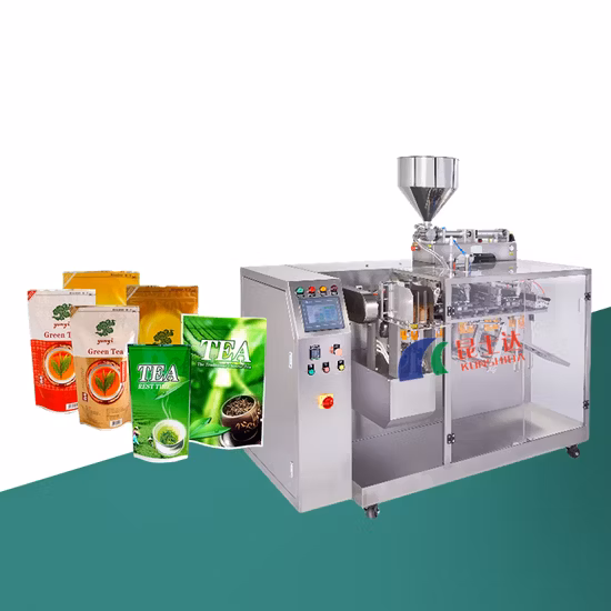 Borsa a soffietto con cerniera prefabbricata automatica Borsa a sacchetto sigillante a otto lati Borsa a forma speciale data macchina per liquidi