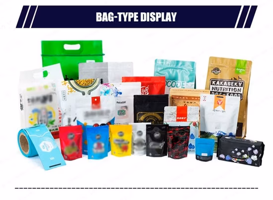 Confezionatrice automatica per sacchetti preformati in granuli di grande capacità per borsa a soffietto con chiusura a zip