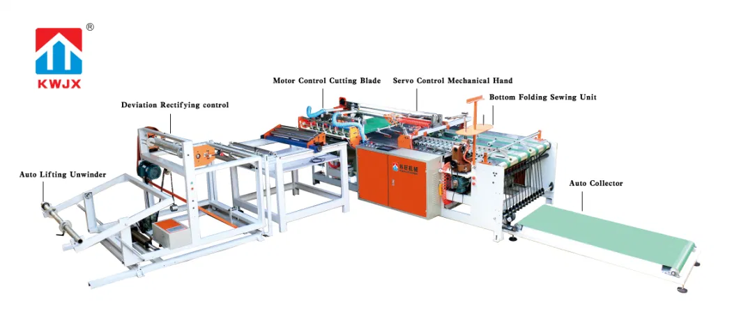 Automatic Heat Cutting and Sewing for PP Woven Bag Making Machine